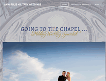 Tablet Screenshot of annapolismilitaryweddings.com